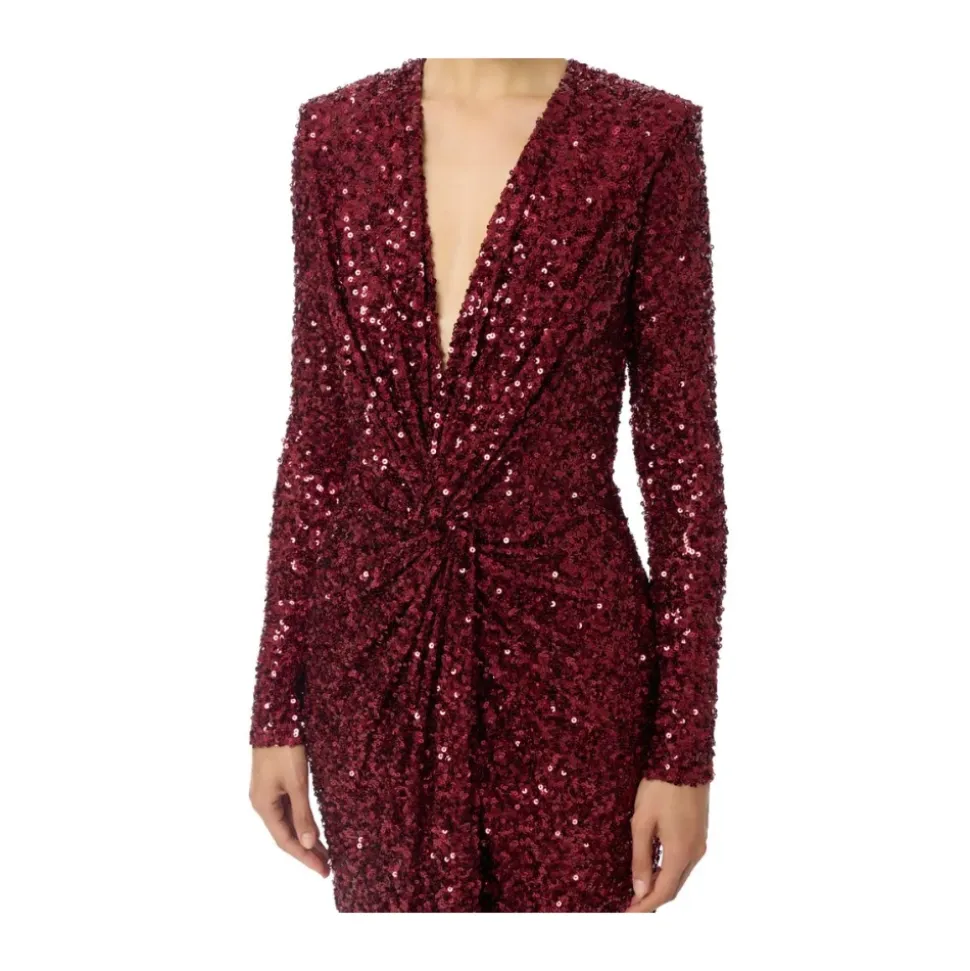 Rotes Teppich Kleid mit Pailletten