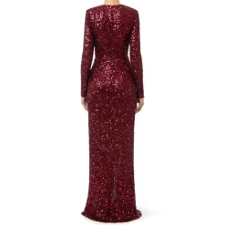 Rotes Teppich Kleid mit Pailletten
