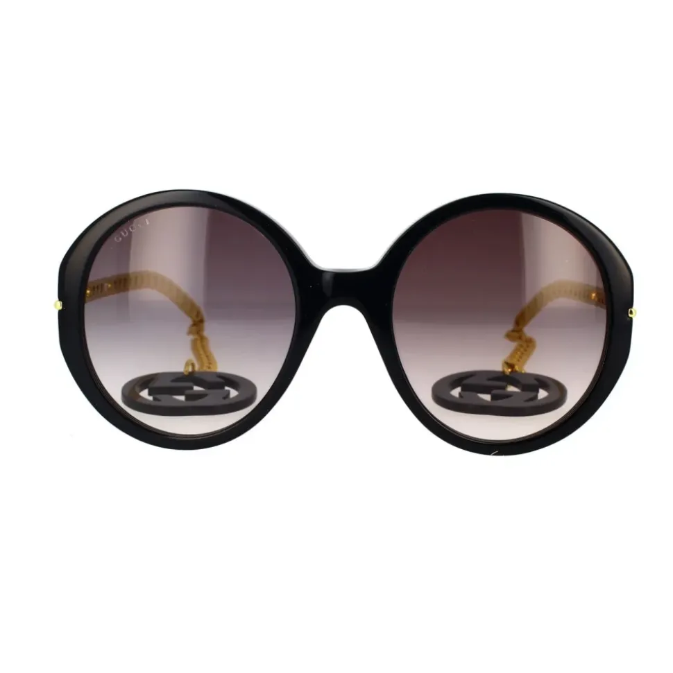 Runde, übergroße Sonnenbrille