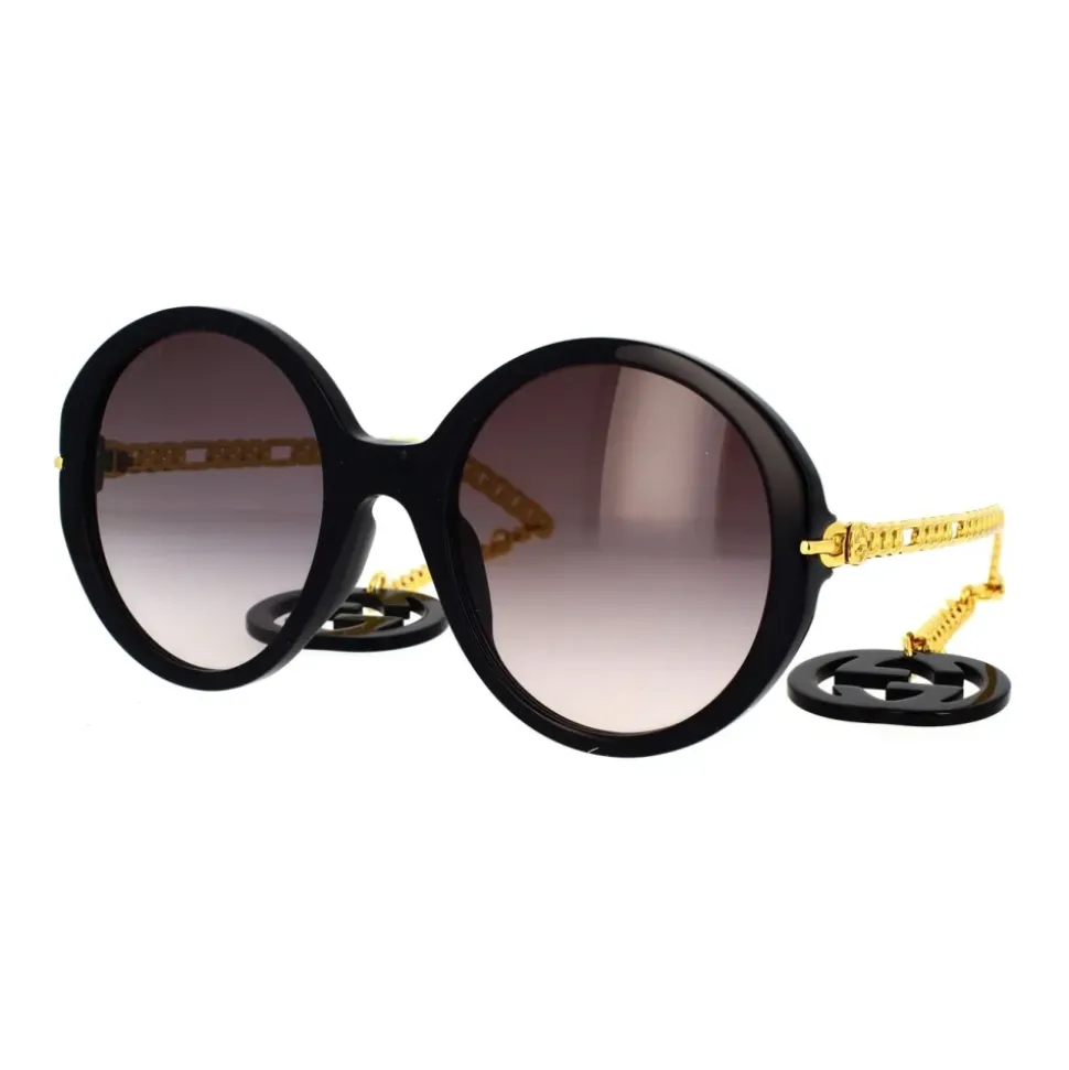 Runde, übergroße Sonnenbrille