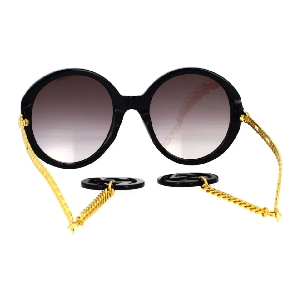 Runde, übergroße Sonnenbrille