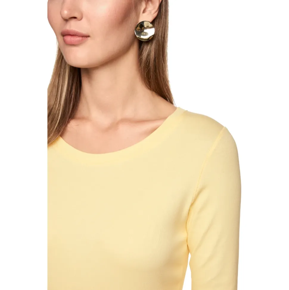 Schmal geschnittenes 3/4-Arm T-Shirt