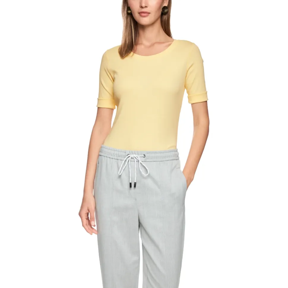 Schmal geschnittenes 3/4-Arm T-Shirt