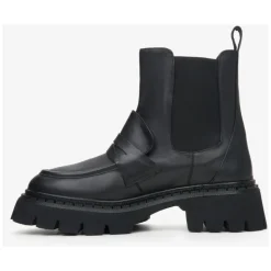 Schwarze Chelsea Boots aus Leder