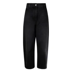 Schwarze Jeans mit Verdecktem Reißverschluss