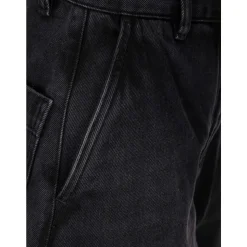 Schwarze Jeans mit Verdecktem Reißverschluss