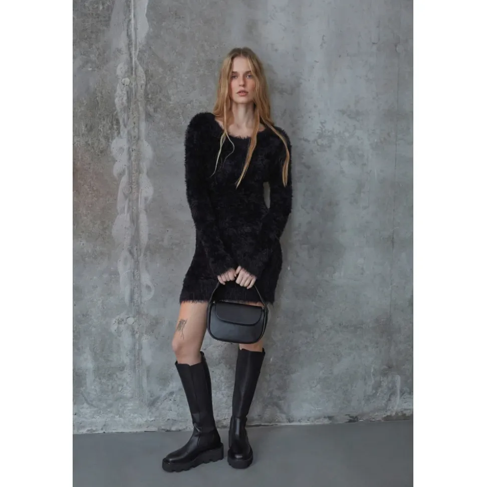 Schwarze Kniehohe Stiefel