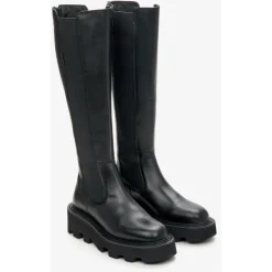 Schwarze Kniehohe Stiefel