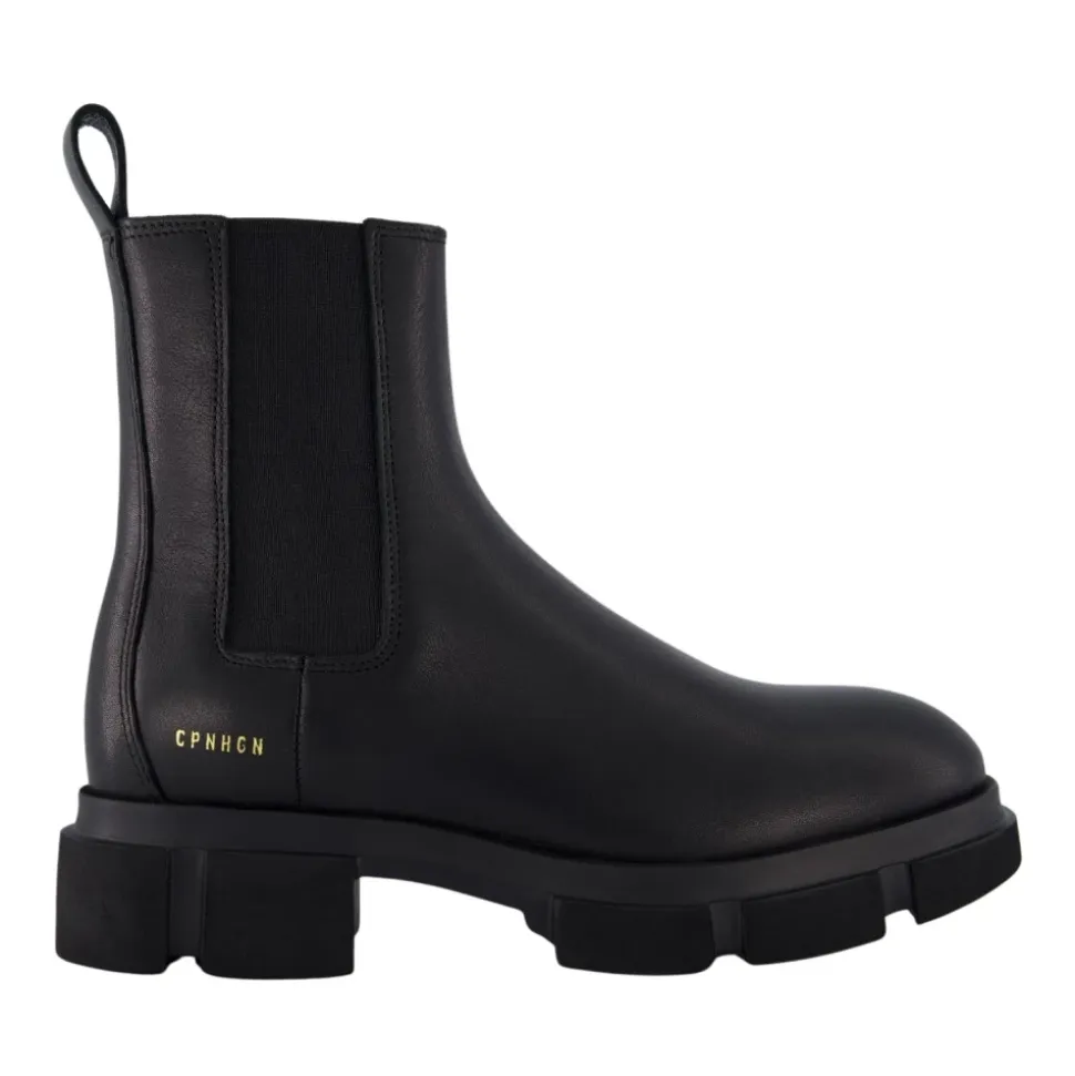 Schwarze Leder Damen Stylische Schuhe