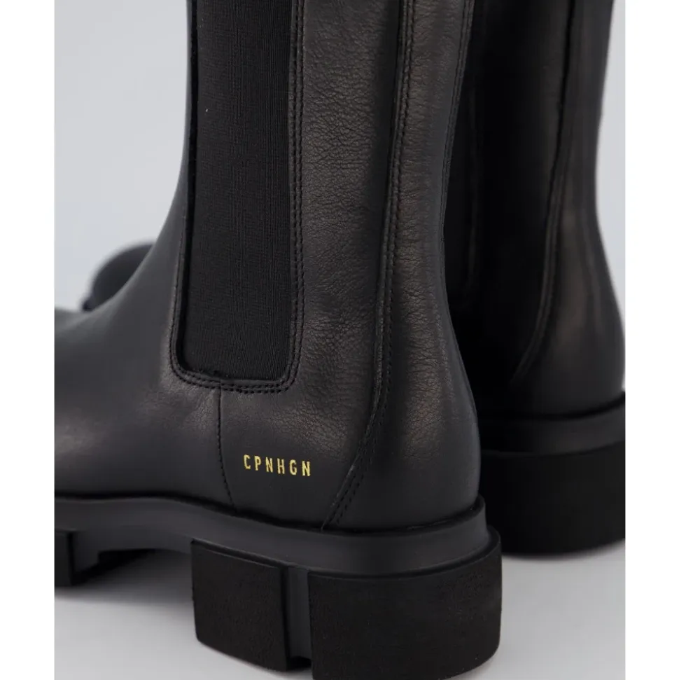 Schwarze Leder Damen Stylische Schuhe