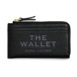 Schwarze Leder Geldbörse Accessoires AW25