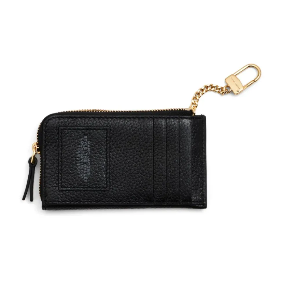 Schwarze Leder Geldbörse Accessoires AW25