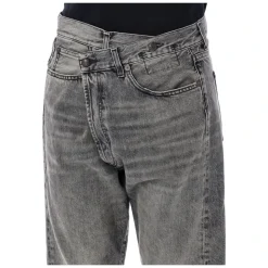Schwarze Leyton Jeans mit Einzigartigem Bund
