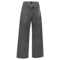 Schwarze Low Slung Baggy Jeans