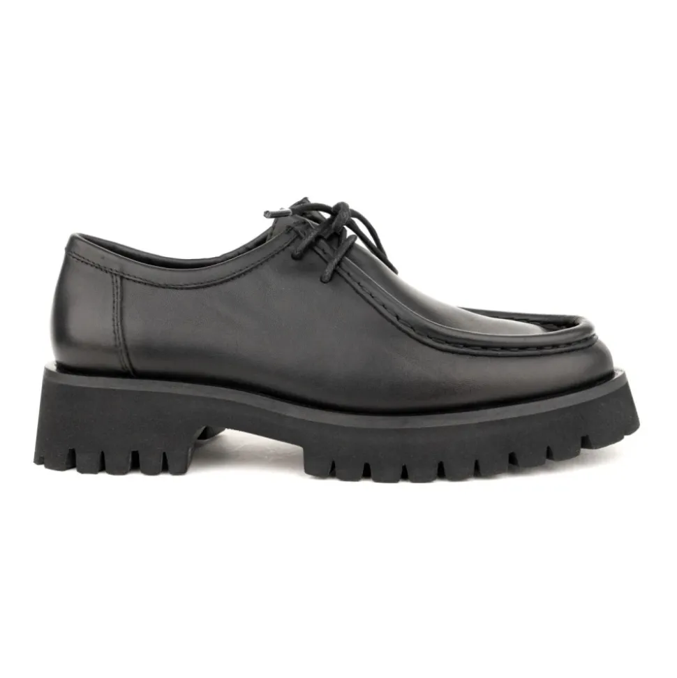 Schwarze lässige Loafers mit Gummisohle