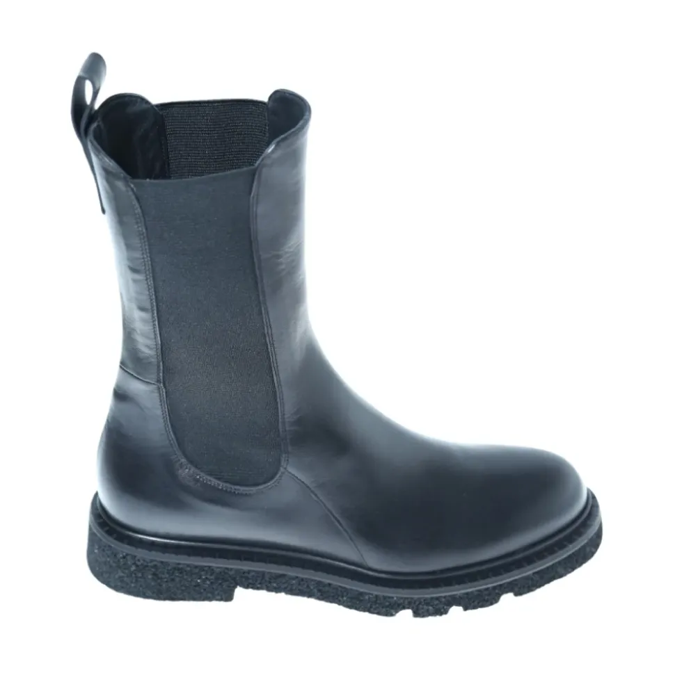 Schwarze Nappa Beatles Stiefel