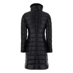 Schwarze Nylon Daunenjacke für Männer