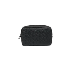Schwarze Polyester-Tasche mit Reißverschlusstaschen