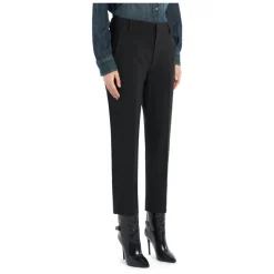 Schwarze Reißverschluss Hose