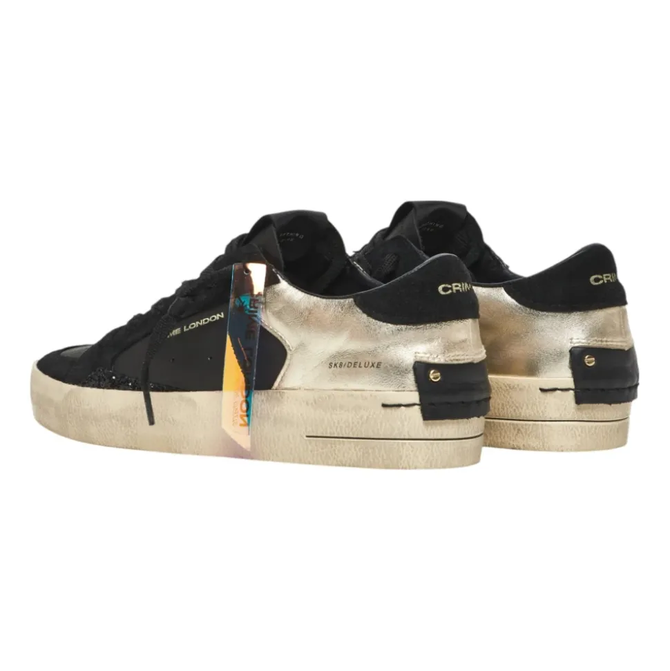 Schwarze SK8 Deluxe Sneakers Leichter Komfort