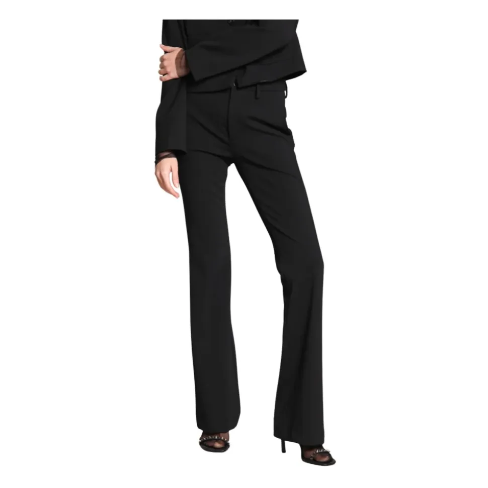 Schwarze Slim Fit Chino Hose