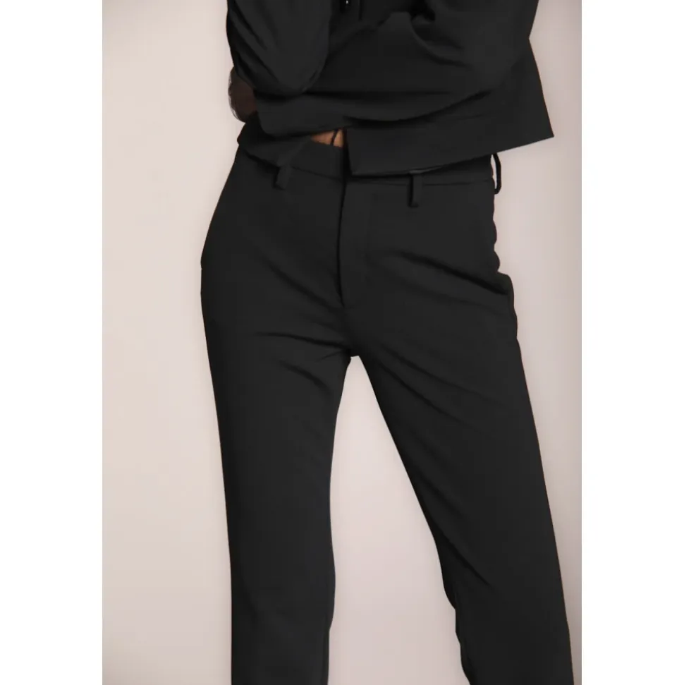 Schwarze Slim Fit Chino Hose