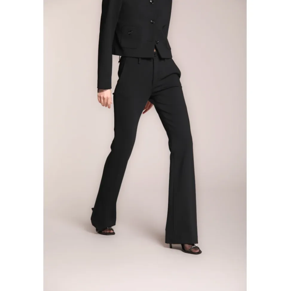Schwarze Slim Fit Chino Hose