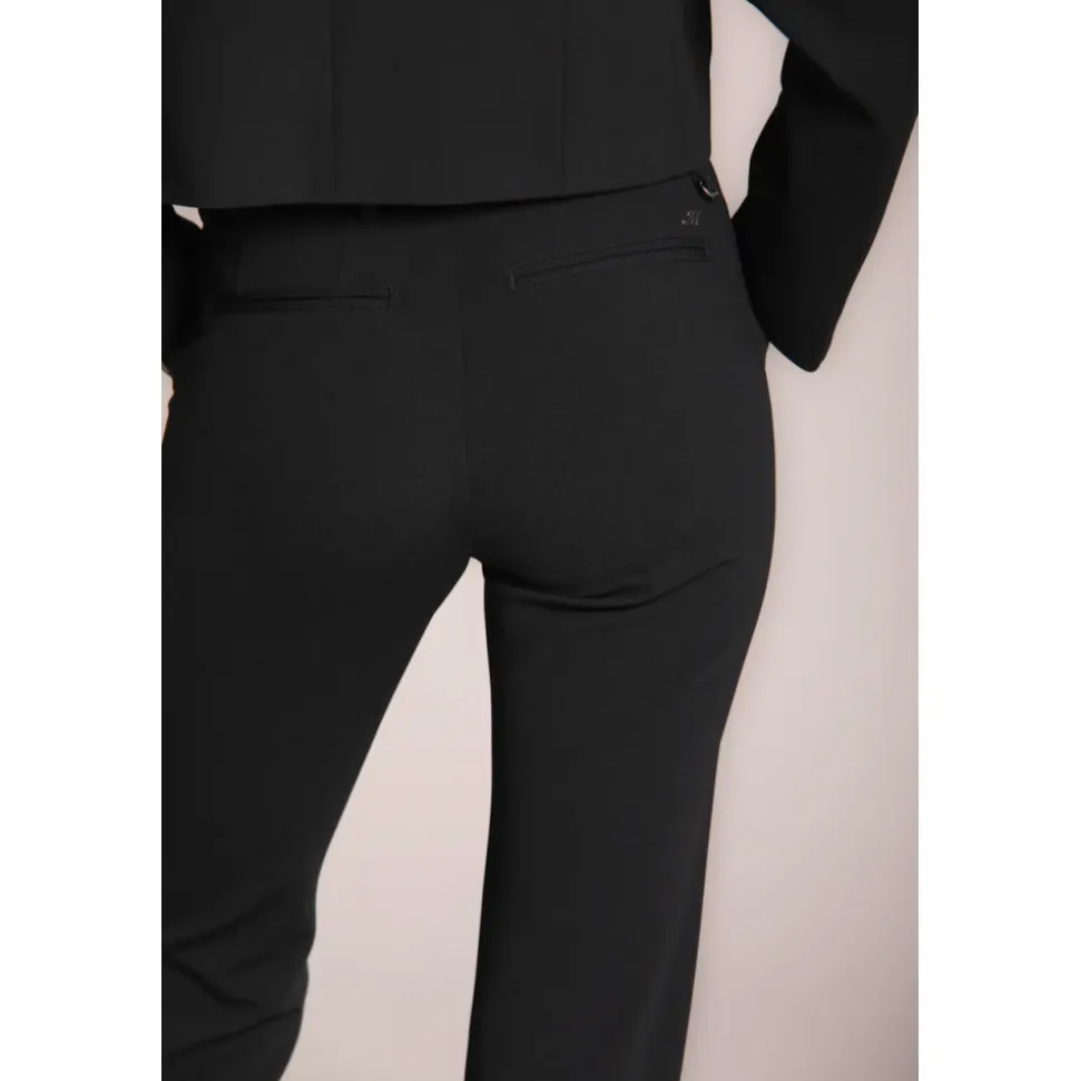 Schwarze Slim Fit Chino Hose