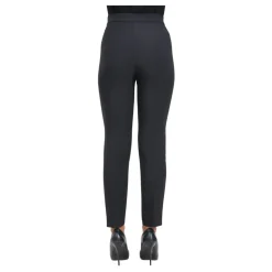 Schwarze Slim-Fit Knöchellange Hose