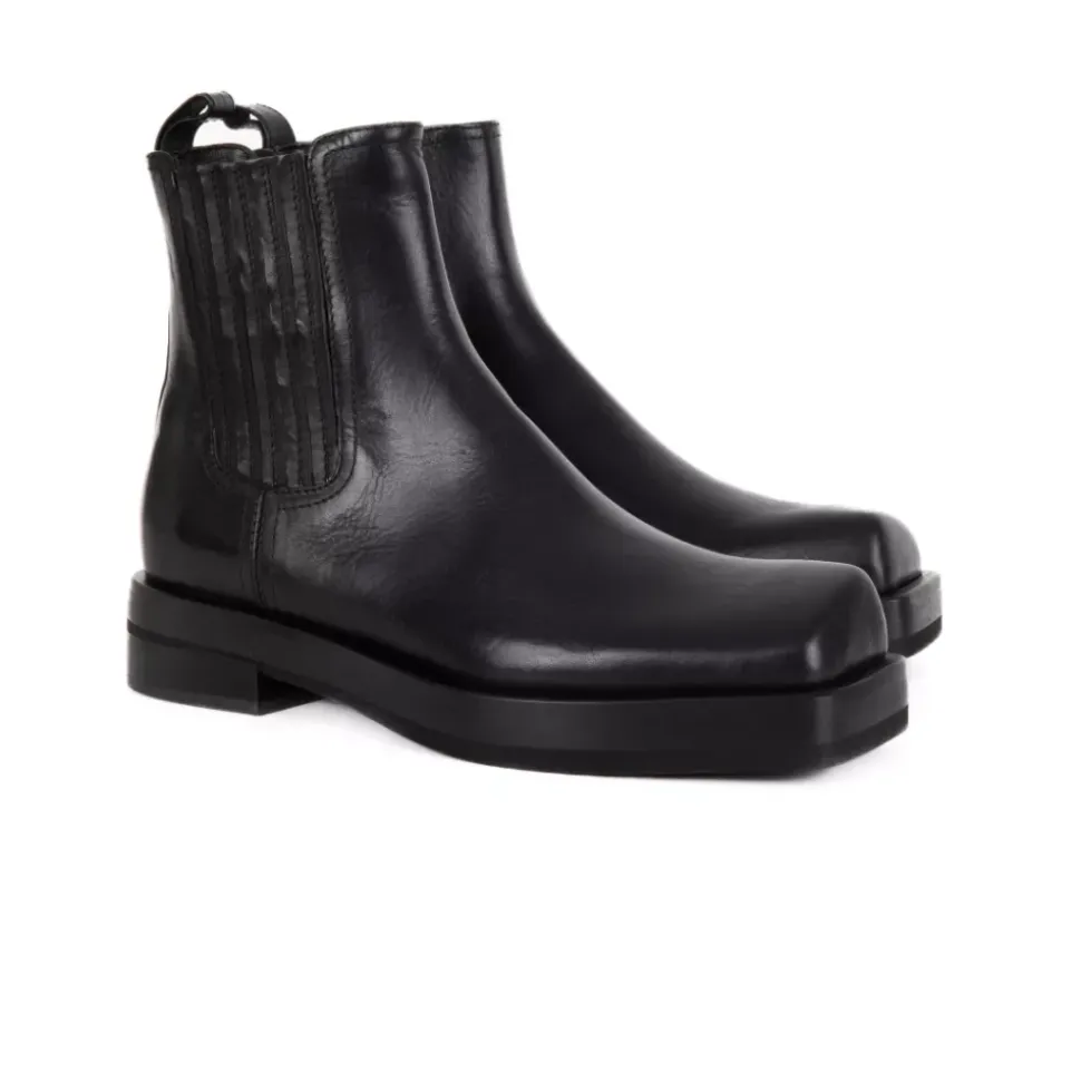 Schwarze Stiefel Damen Mode Trendy