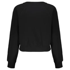 Schwarzer Cropped Pullover Weiches Material