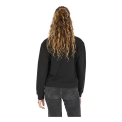Schwarzer Heart Logo Sweatshirt LS23
