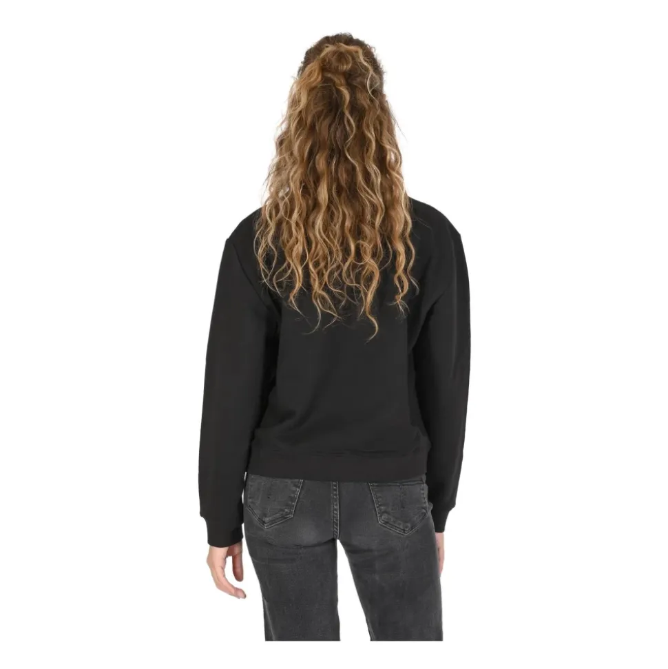 Schwarzer Heart Logo Sweatshirt LS23