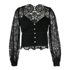 Schwarzer Maxi-Strickrock