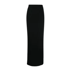 Schwarzer Maxi-Strickrock