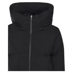 Schwarzer Piumino Mantel für Frauen