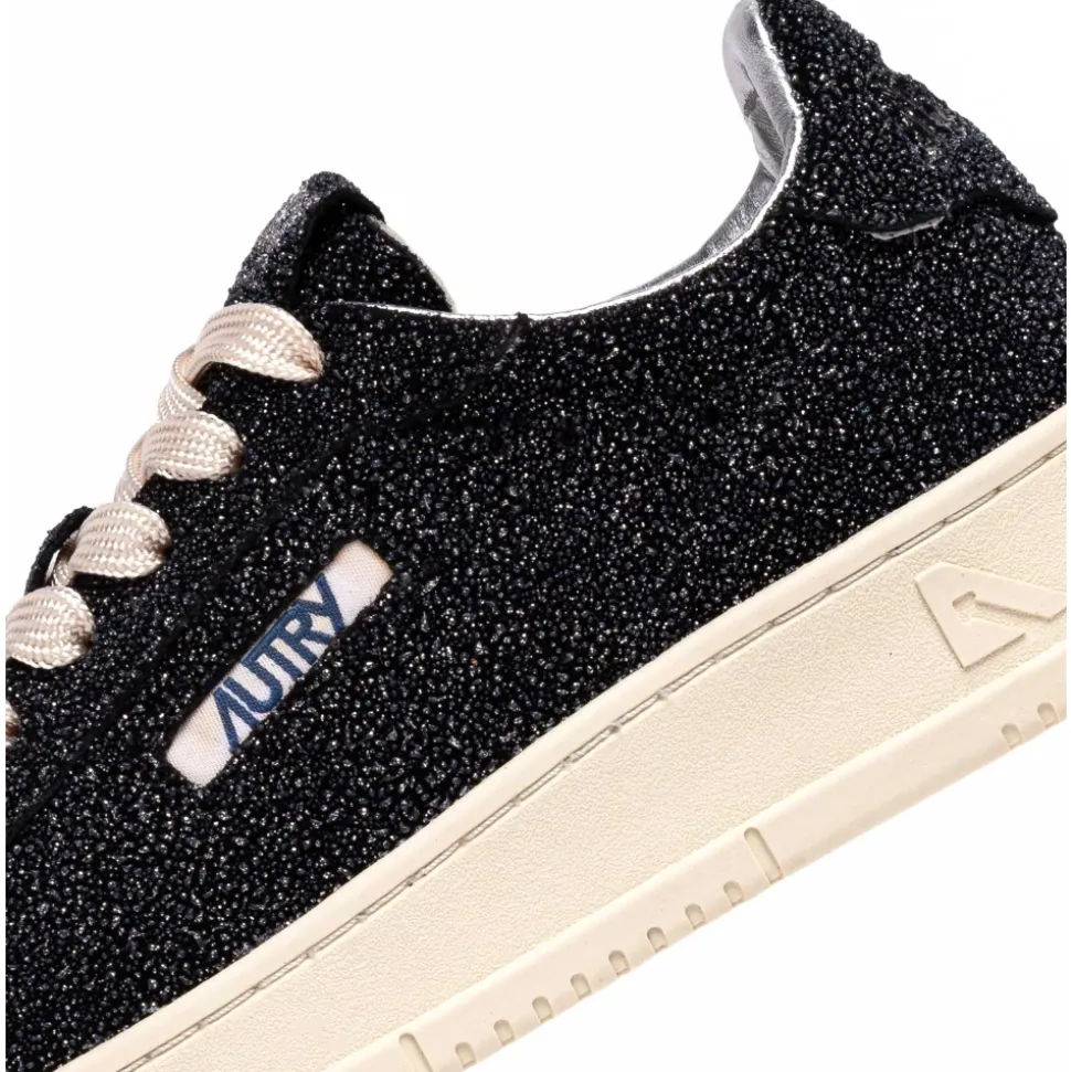 Schwarzer Sneaker mit Strass Dallas Modell