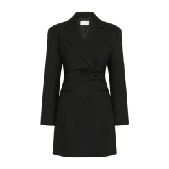 Schwarzes Blazer-Kleid mit Edgy Silhouette
