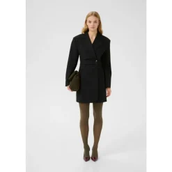 Schwarzes Blazer-Kleid mit Edgy Silhouette