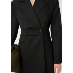 Schwarzes Blazer-Kleid mit Edgy Silhouette
