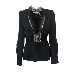 Schwarzes Top mit Schlafmasken-Set