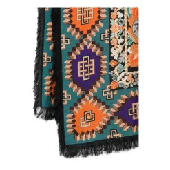 Seidenbedruckter Multicolor-Schal