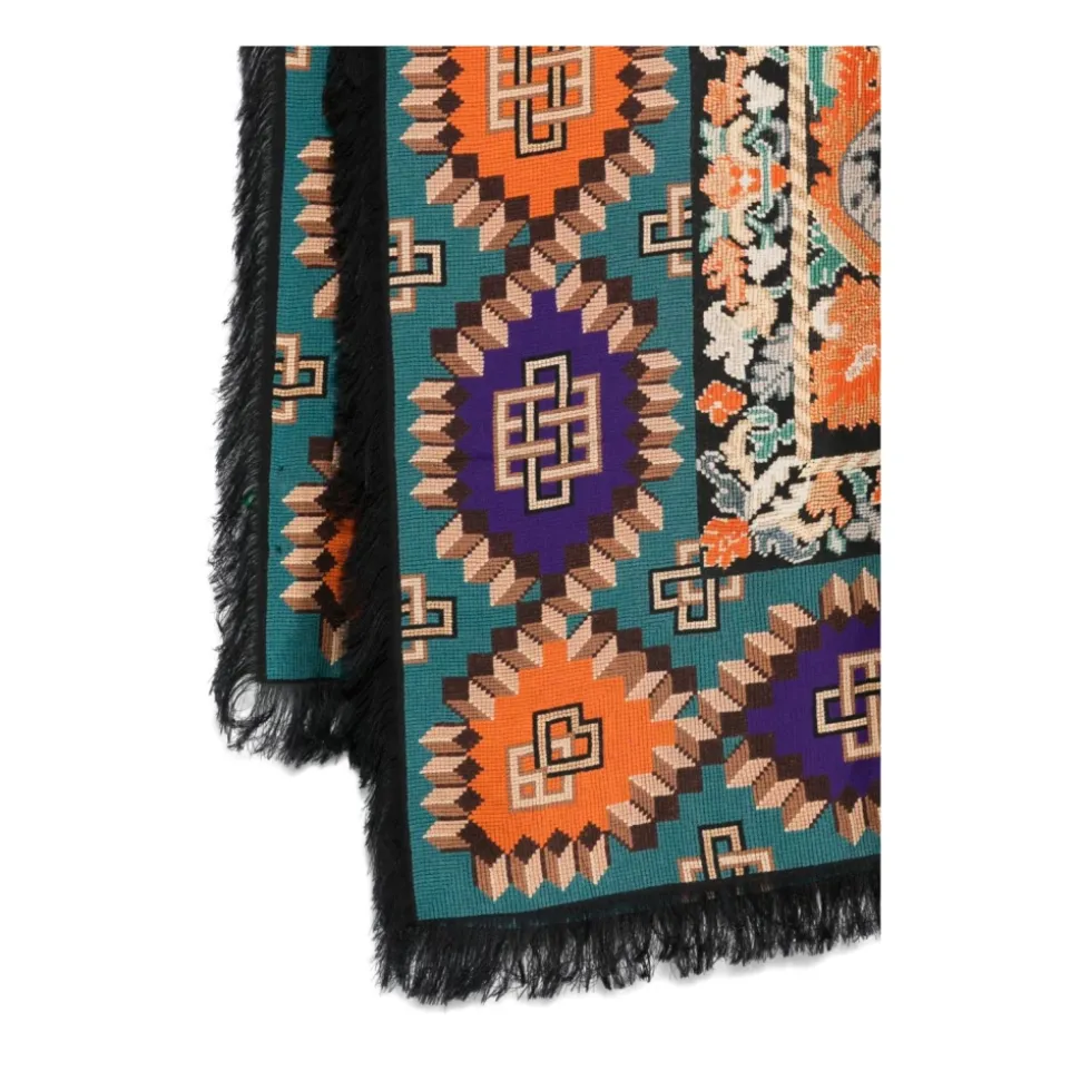 Seidenbedruckter Multicolor-Schal