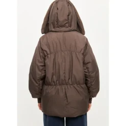 Shearling-Kragen Puffer Jacke