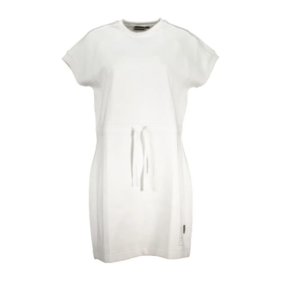 Short Sleeve Drawstring Dress