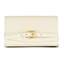 Shuffle Brieftasche aus geknittertem Leder mit Kette