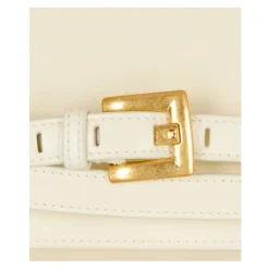 Shuffle Brieftasche aus geknittertem Leder mit Kette
