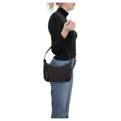 Signatur Damenhandtasche mit Lederrand