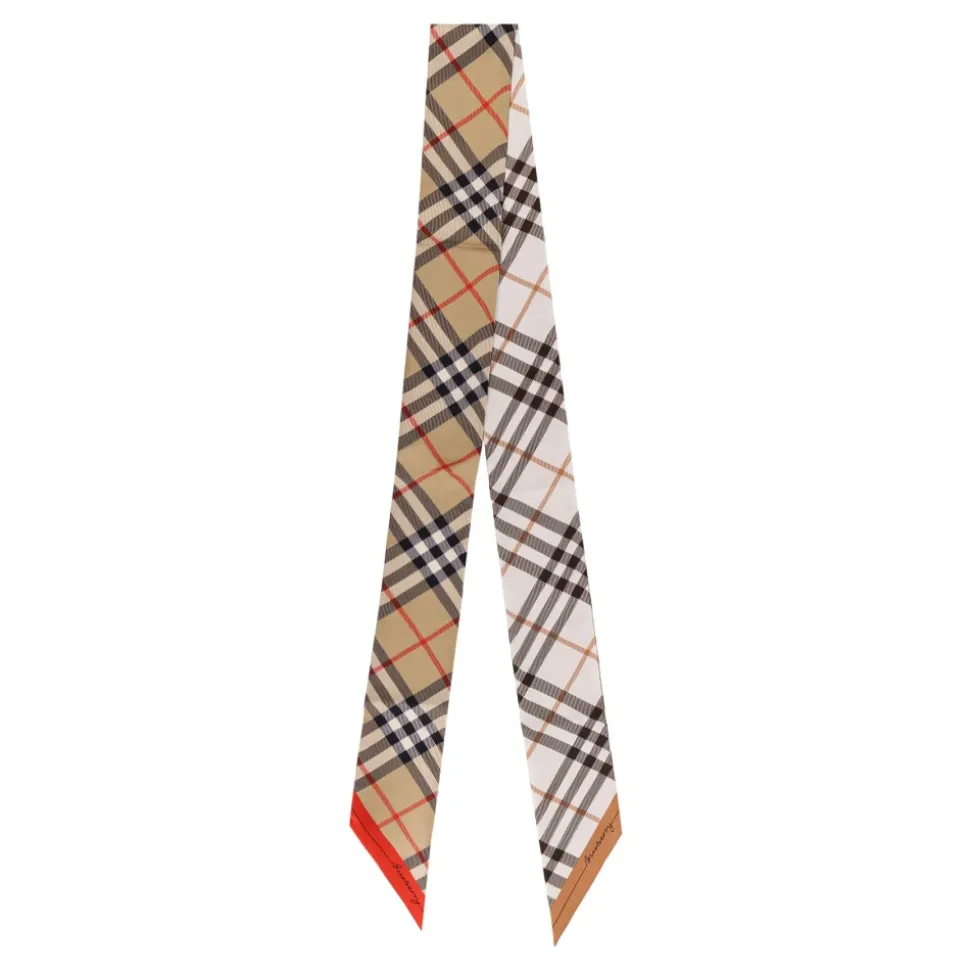 Skinny Check Seidenschal