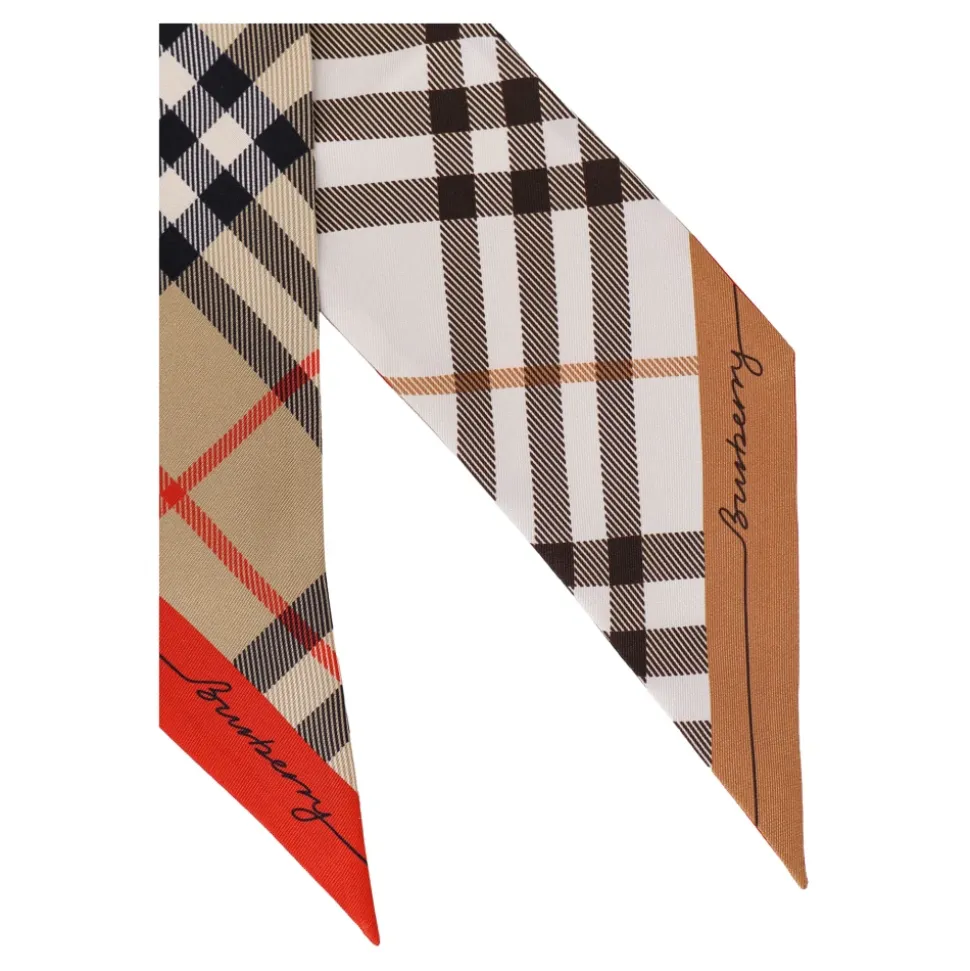 Skinny Check Seidenschal